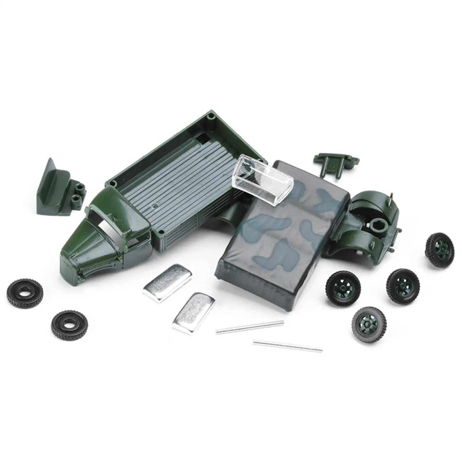 Set of 2 172 4D Assemble Truck Armored Vehicle Building Collectibles C251104