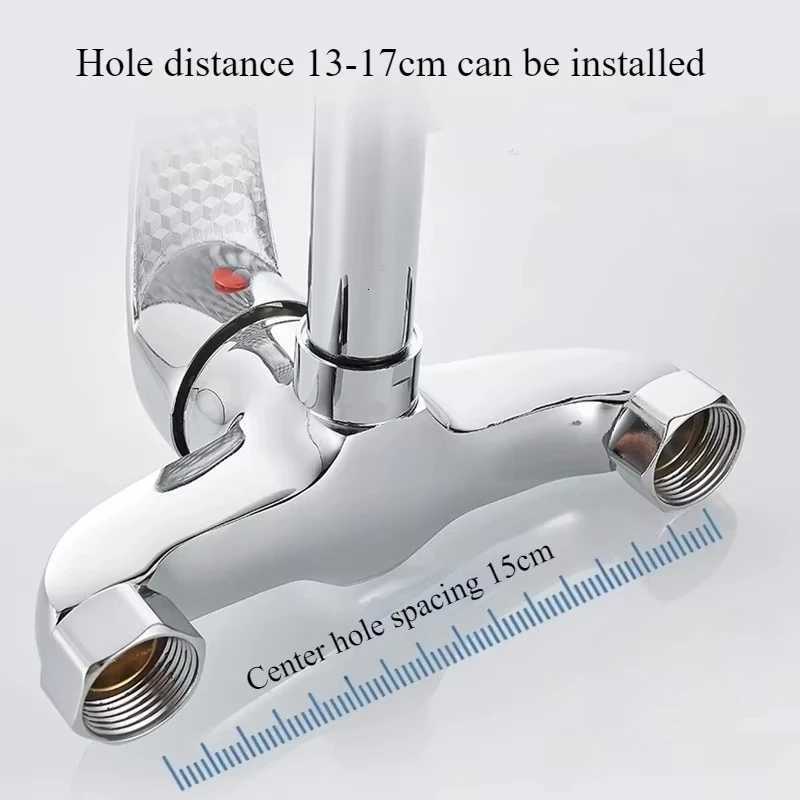 Wall Mounted Kitchen Faucets Hot and Cold Mixer Faucet Washbasin Sink Balcony Mixed Water Valve Bathro Faucets Single Handle Y251104