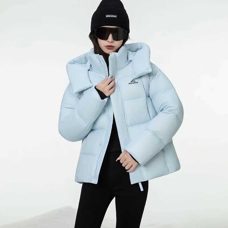 Women Fashion Short Down Jacket Filled with 95 white Duck Down Warm Puffer Coat Winter Outdoor Comfortable Casual Outerwear J251104