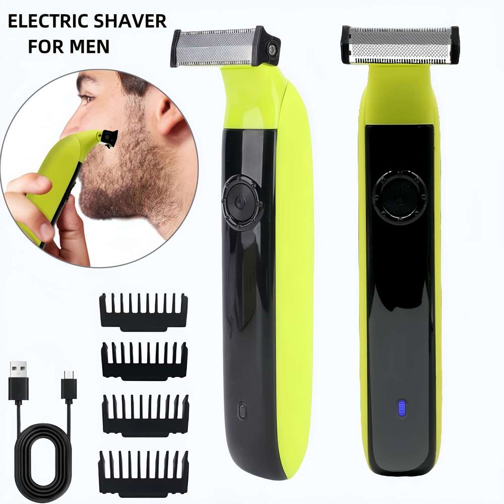 Rechargeable Men's Portable Electric Shaver, Underarm Leg Body Hair Trimmer - Great Gift For Father Or Boyfriend