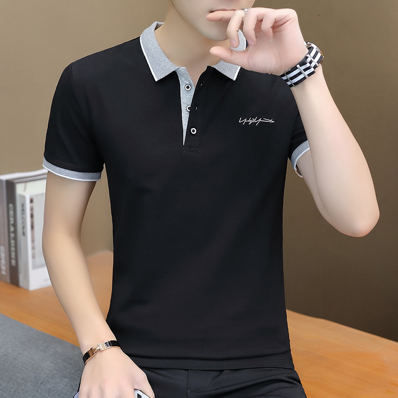 High-quality Pure Cotton Short Sleeve Men's Polo Designer Polo Shirt Shirt Summer Turn-down Collar T-shirt Trendy Top Men's Half Sleeve Tee 