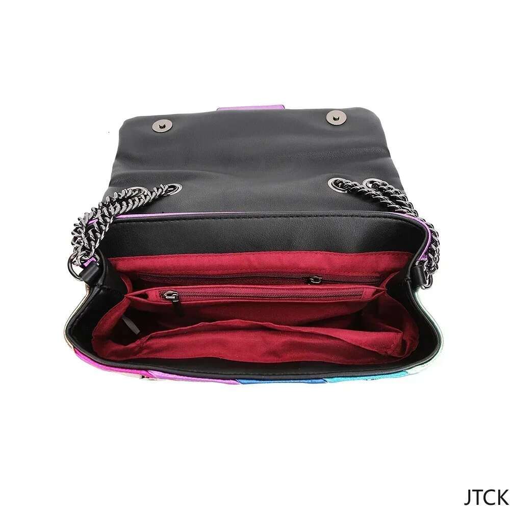 2025 New Light Women's Handbag Rainbow Color Splicing Colorful Crossbody Bag Bags For Women