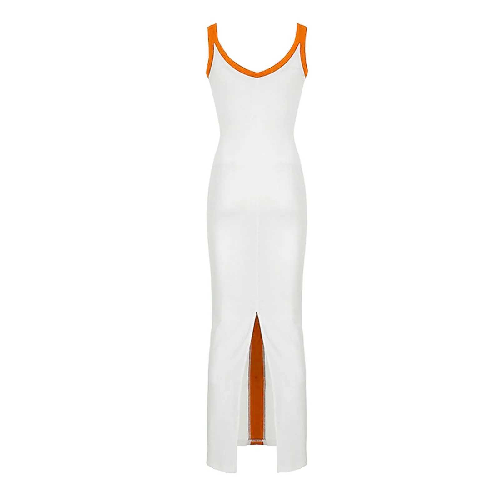 Summer Sexy V-neck Slip Draped Maxi Dress Gown Straps Patchwork Elegant Prom Dress Club Party Outfits Casual Strtwear Vestido X2504031