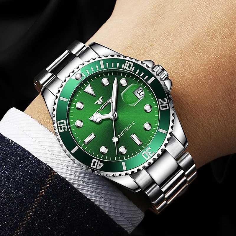 2024 FNGEEN 9001 Luxury Brand Men Watch Steel Tourbillon Skeleton Mechanical Watches Luminous Automatic Date Diamond WristwatchT251104 - view 7