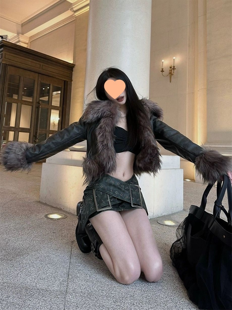 Faux Fur Trim Coats Women Fully Cotton Lined Suede Maxi Winter Jackets Faux Fur Short Coats Hook Closure 240919