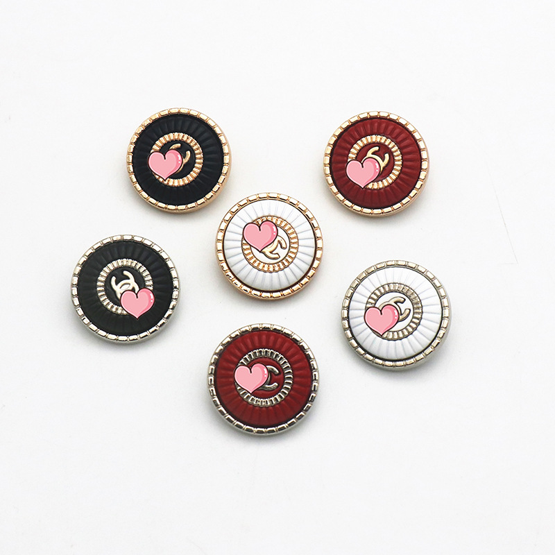 20mm golden red White Black Luxury Desginer C brand Sewing Buttons for Clothing Coat Decorate DIY Crafts Supplies Classic B44