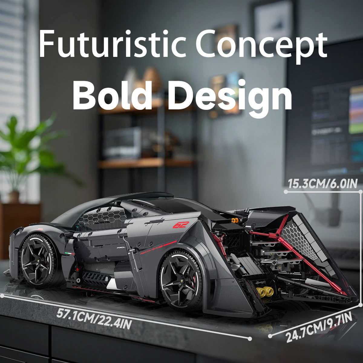 Limited Collectors Edition18 Supercar Building Blocks Model 2884PCSUltimate XmasBirthday Gift for Ages 14 TeensAdults C251104