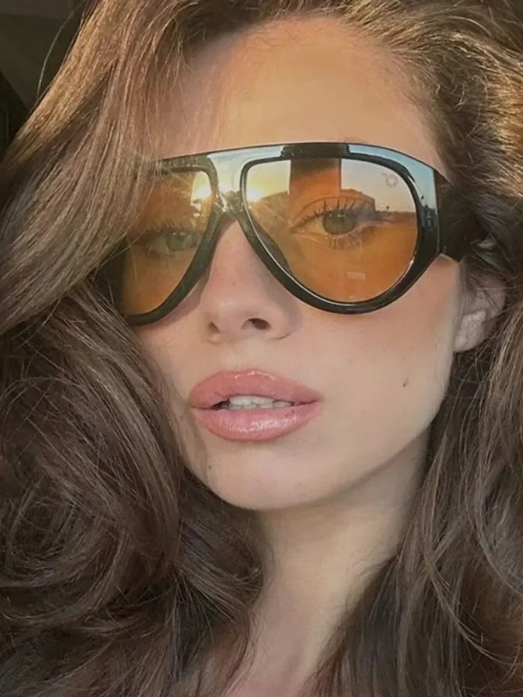 Fashion Oversized Hip Hop Sunglasses Men Women Shades Sun Glasses Trend Male Punk Eyewear Female UV400 251029
