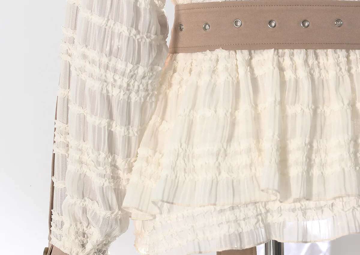 Getspring Women Trench Coat 2024 Autumn Double Breasted Belt Lace Ed Female Windbreaker Fashion All Match Short Ladies Top