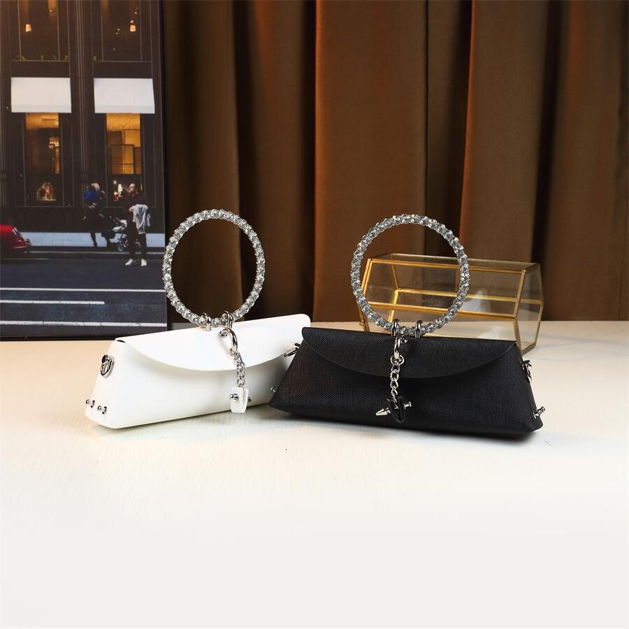Ladies' Banquet Bag, Rhinestone 2024, Guangzhou Designer Wallet, Circular Handbag, Single Shoulder Crossbody Bag