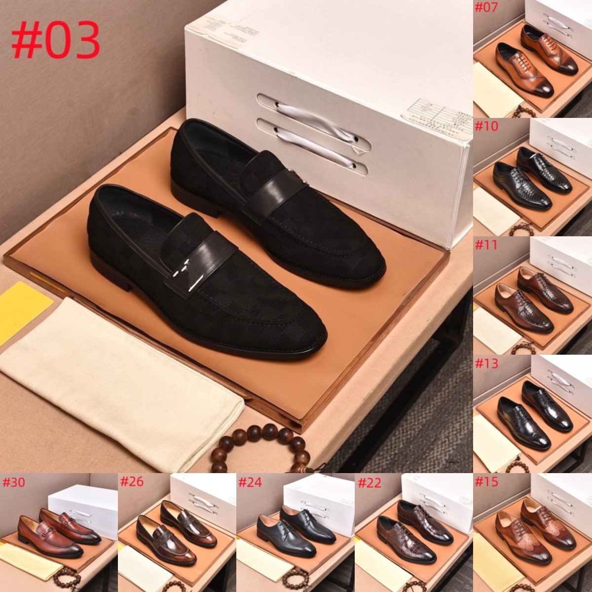 69Model New Arrivals Designer Men Dress Shoes Black Brown Double Monk Genuine Leather Party Handmade Shoes Men Luxury Dress Shoes Size 38-46