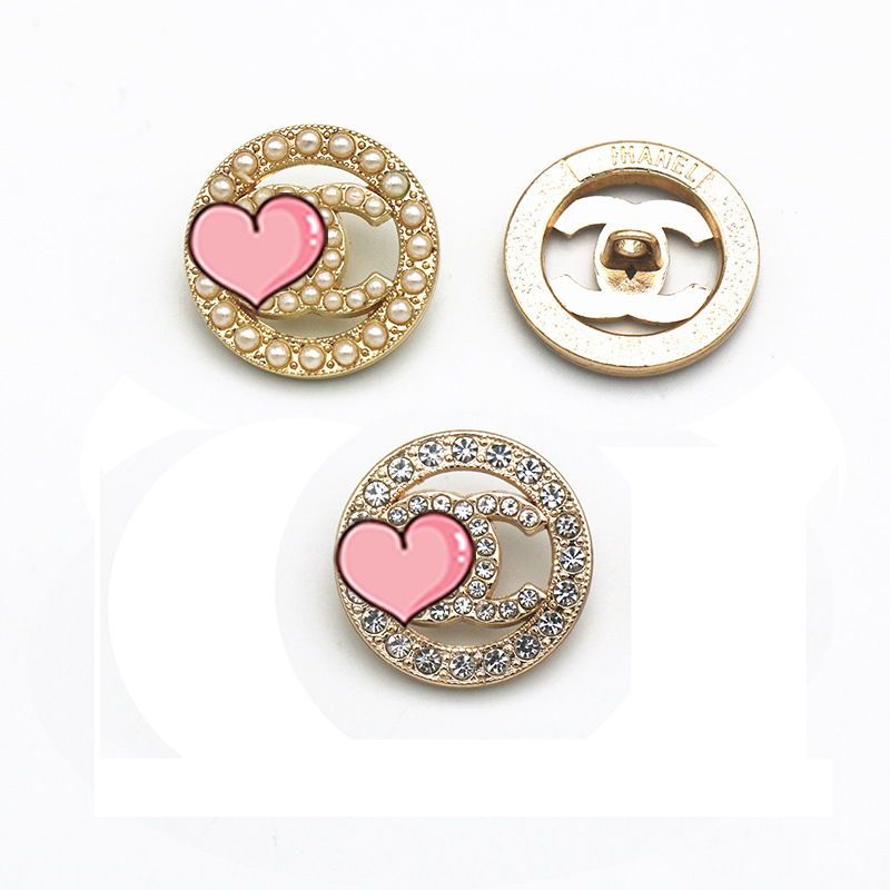 22mm golden Luxury Desginer C brand Sewing Buttons for Clothing Coat Decorate DIY Crafts Supplies Classic B47