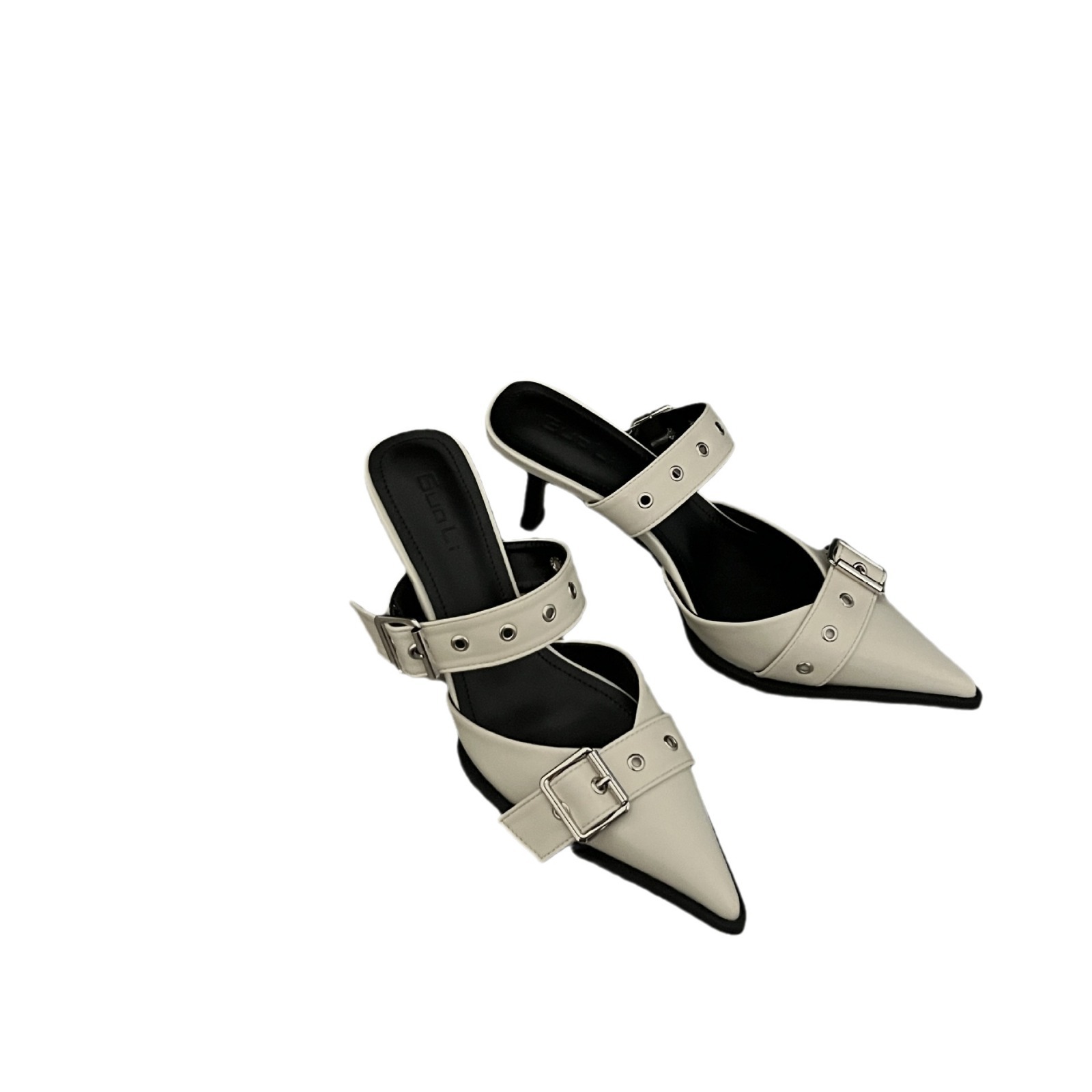 Women new high-quality design slippers fashion high-heeled shoes pointed toes slim heels high-heeled sandals party sexy trendy