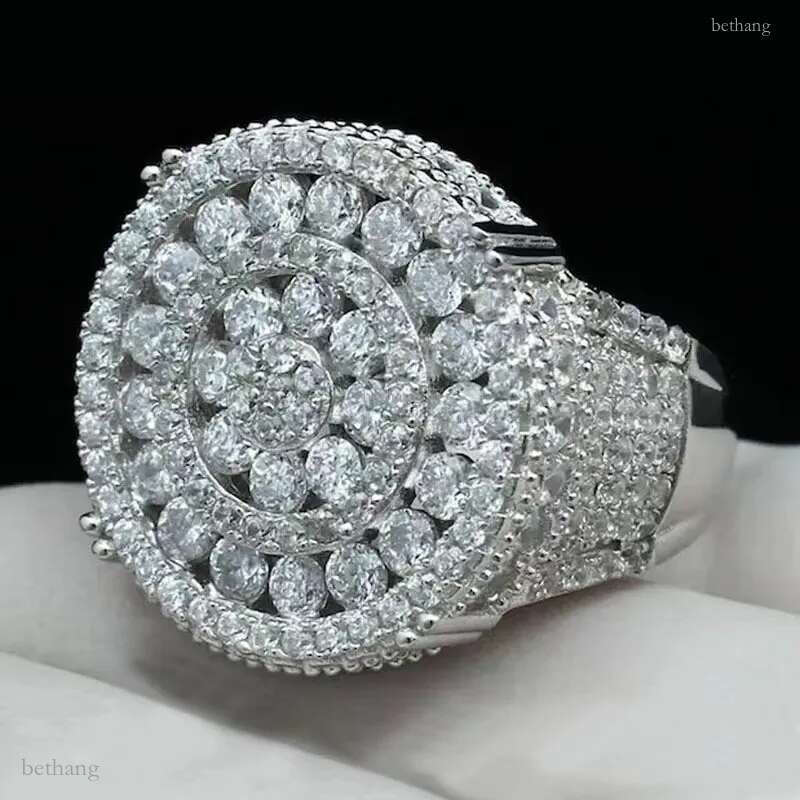 Custom Hip Hop Vvs Moissanite Ring Pass Diamond Tester Iced Out 925 Silver Champion Ring 10k 14k Men Jewelry