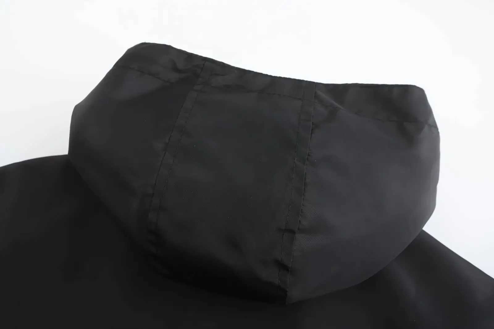 2025 New Streetwear Mens Casual Business Jacket Raincoat with Hood Zipper Fashion Outdoor Mitsubishi Racing Rally WindbreakerT251104