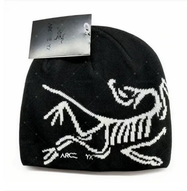 2026 designer wool luxury cashmere hat embroidered ancient bird pattern street fashion brand beanie GROTO TOQUE autumn and winter warm ski hat