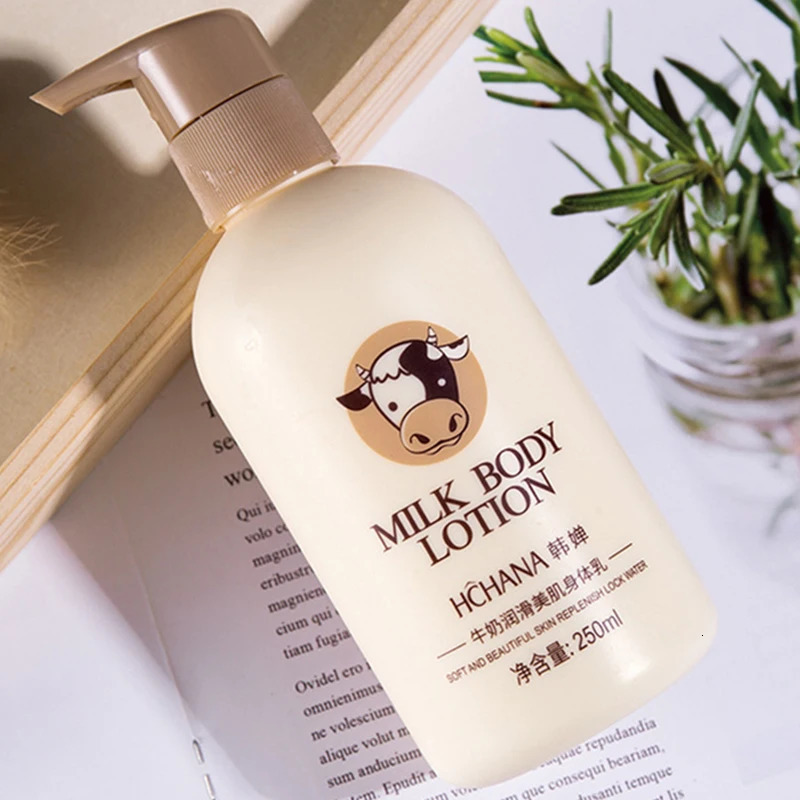 Milk Silky Body Lotion Nourishing Smoothing Hand Foot Skin Care Body Cream for Dry Skin 250ML 251030