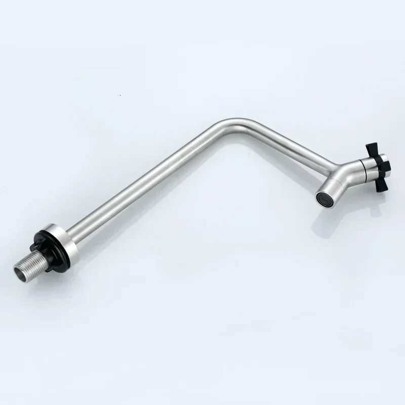 Single Cold Kitchen Faucets 304 Stainless Steel Washbasin Sink Faucet Single Hole Tap Toilet Bathro Table Basin Faucet Y251104
