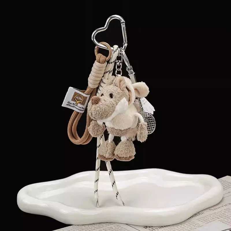 1-10PCS Creative Mini Cartoon Plush Keychain Toy Holiday Keyring Gift Christmas Decoration Cute Plushie Keychain C251104