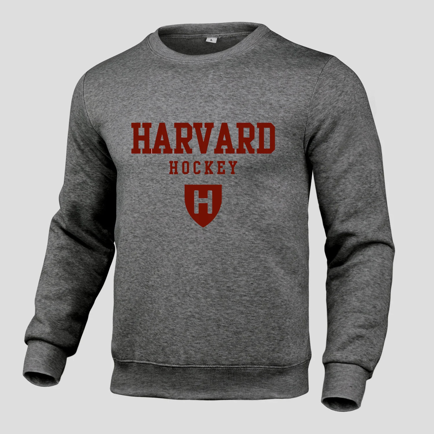 English printed mens autumn and winter long sleeved round neck comfortable hoodie product loose casual versatile base shirt 250321