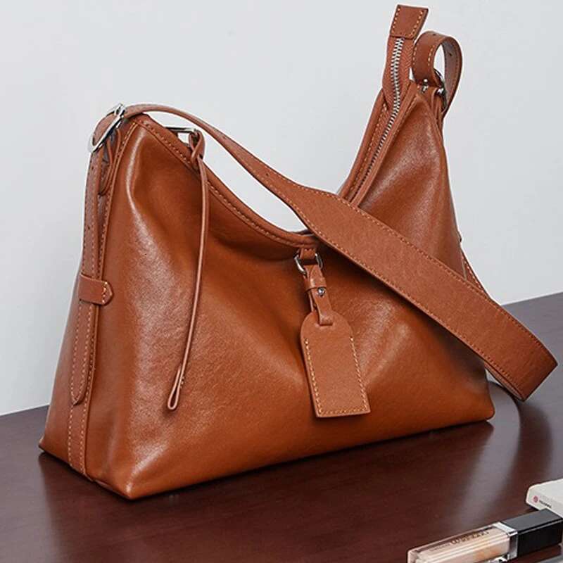 2024 New Fashion Woman Handbag Shoulder Crossbody Bag Real Leather