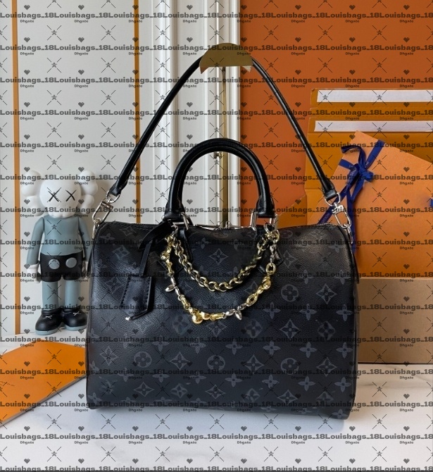 12A Upgrade Mirror Quality Designer Soft 30 Tote Bag Luxury Handle Handbags for Women Black Flower Shoulder Bag Canvas Cowhide Leather Purse M15102