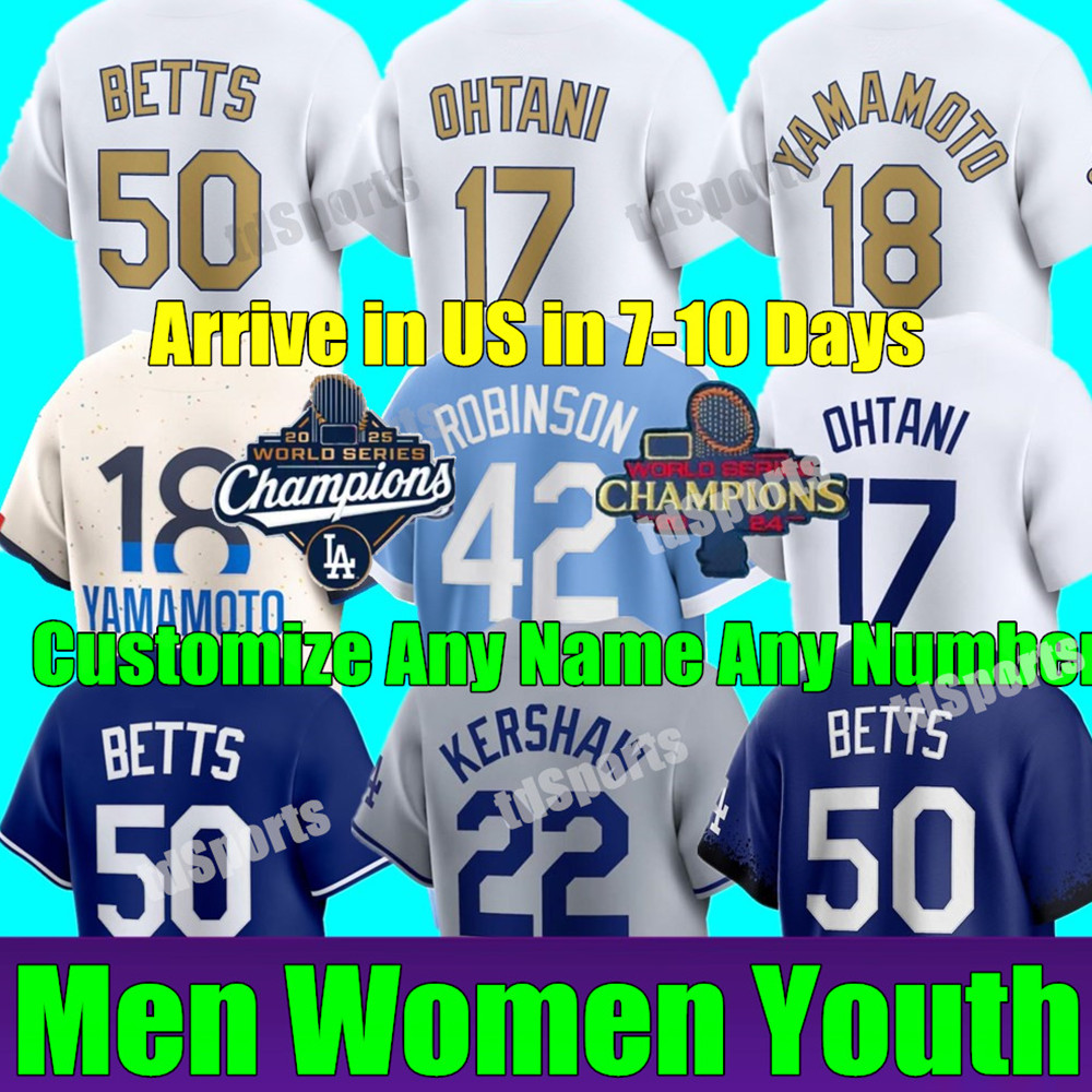 2025 world series Custom S-4XL Jerseys Ohtani Betts Freddie Freeman Enrique Hernandez CHRIS TARLO MAX MUNCY JAMES Outman Yamamoto DODGER Valenzuela Men women kids