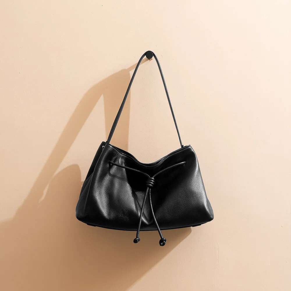 Genuine Leather Hand-Tool Tote 2025 New Soft Head Layer Cowhide Large Capacity Simple Women High-End Crossbody Shoulder Bag
