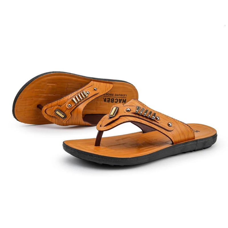 Flip up mens slippers mens summer beach shoes flip up mens sandals 250402