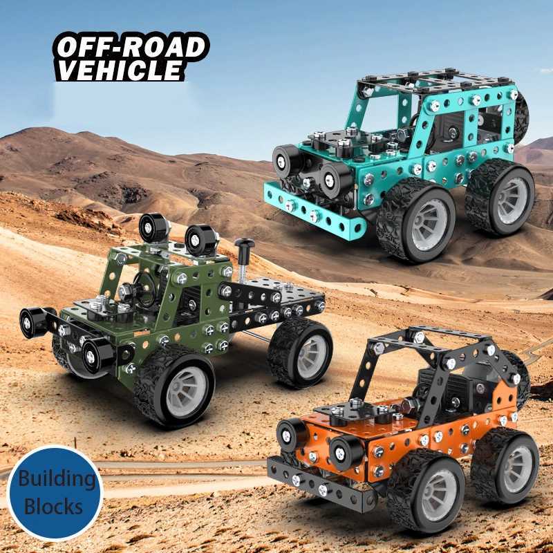 Stem Building Toys For Boys Age 8Offroad Vehicle Series Model KitAssembly Toys For KidsMetal Building Educational Blocks C251104