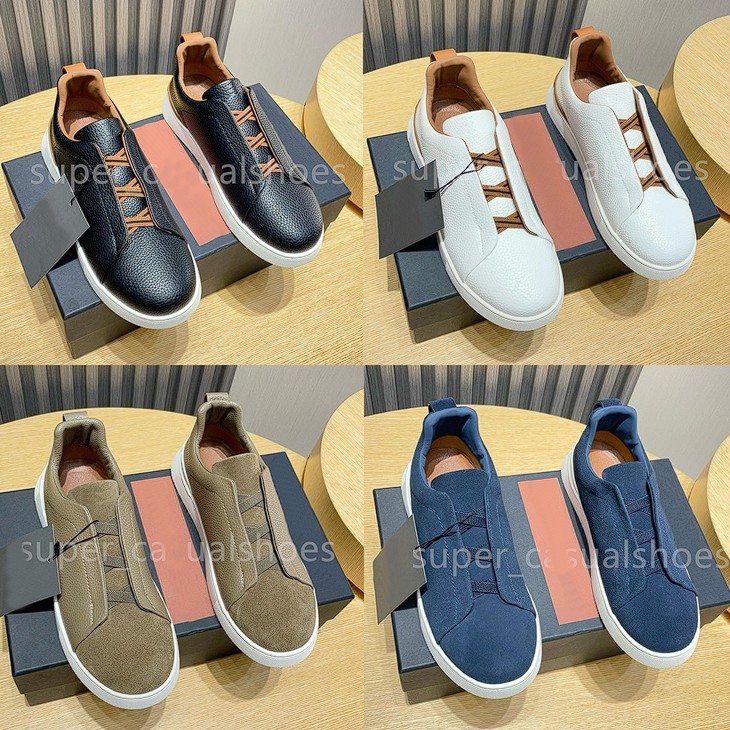 Designer Shoes Loafers Men Sneakers Social Wedding Party Quality Leather Lightweight Platform Sneakers Formal Trainers size 38-45