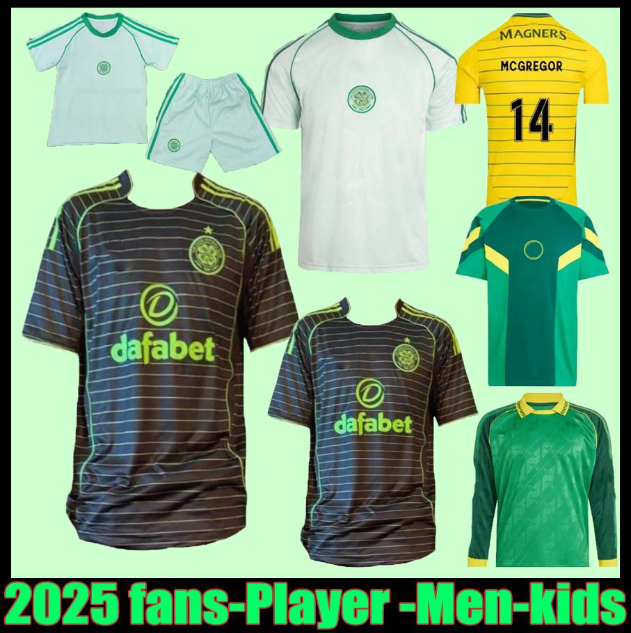 3XL 4XL 2025 CeltsS jersey Limited edition Soccer Jerseys kids EDOUARD 2025 2026 Irish Origins Home Away Football Shirt ELYOUNOUSSI CHRISTIE JOTA GRIFFITHS FORREST
