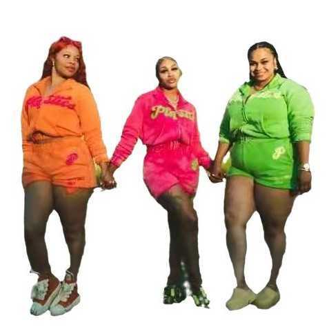 FC1281 Fashion Letter Embroidered Hoodie Shorts Set Y250403PCX7