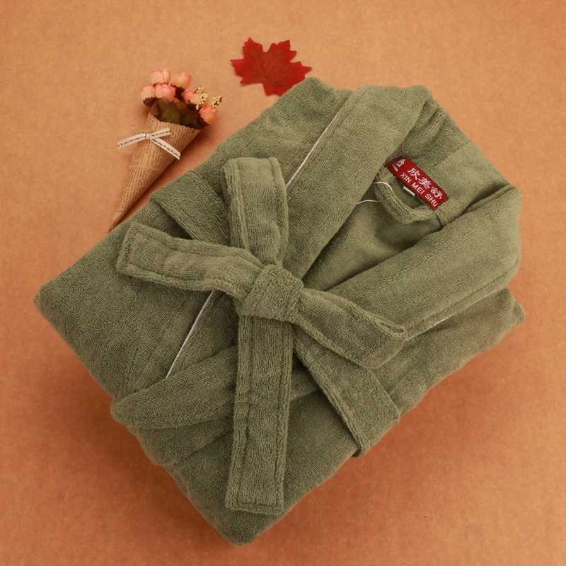 Winter Bath Robe Male Blanket Fleece Nightgowns Spa Bathrobe Men Soft Nightwear Robe Man Long Sleeve Kimono Homewear Robes C251104