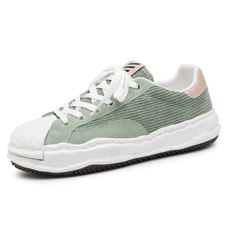 designer shoes 2025 autumn men's shoes trendy Japanese style skateboard shoes men's casual flat-bottomed lace-up personalized canvas shoes