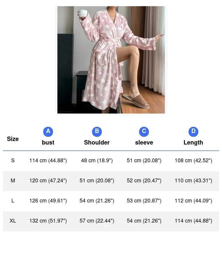 2025 Winter Womens Robes Pink Velvet Flannel Bathrobes Long Sleeves Fleece Homewear Leisure Sleepwear Sexy Lingeries for Lady C251104