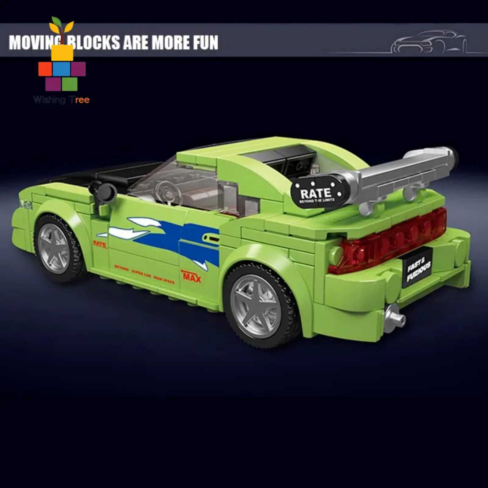 Mould King 27033 Racing Car Model Building Kit with Acrylic Display Case STEM Educational Toy Gift for Kids C251104