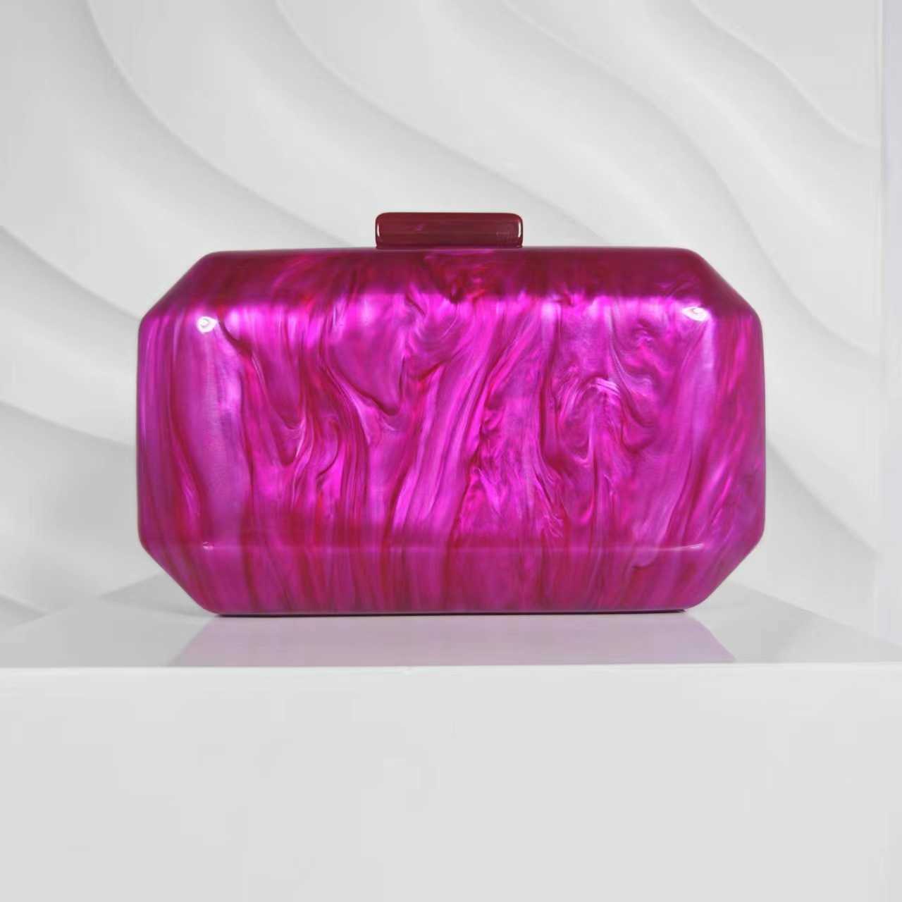 Small bag one shoulder womens crossbody bag marble new fashion summer beach acrylic dinner bag small square bag