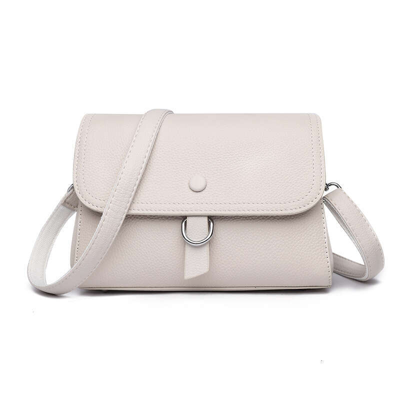 Fashionable small square baotou layer cowhide light luxury high-end genuine leather women's simple and versatile crossbody shoulder bag