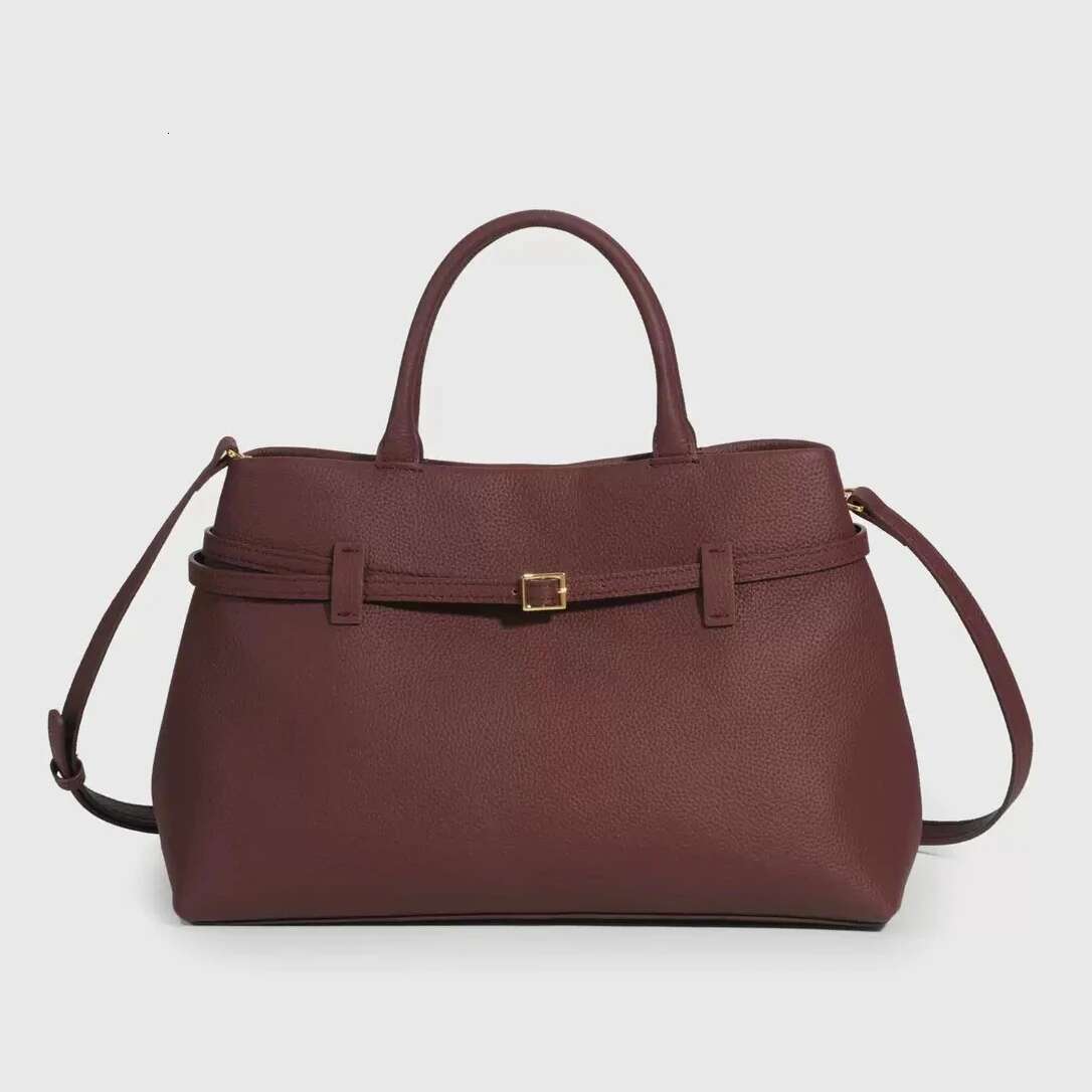 Genuine Leather 2025 New Niche Design Vintage Top Layer Cowhide Large Capacity Shoulder Bag Fashionable Ladies Handbag