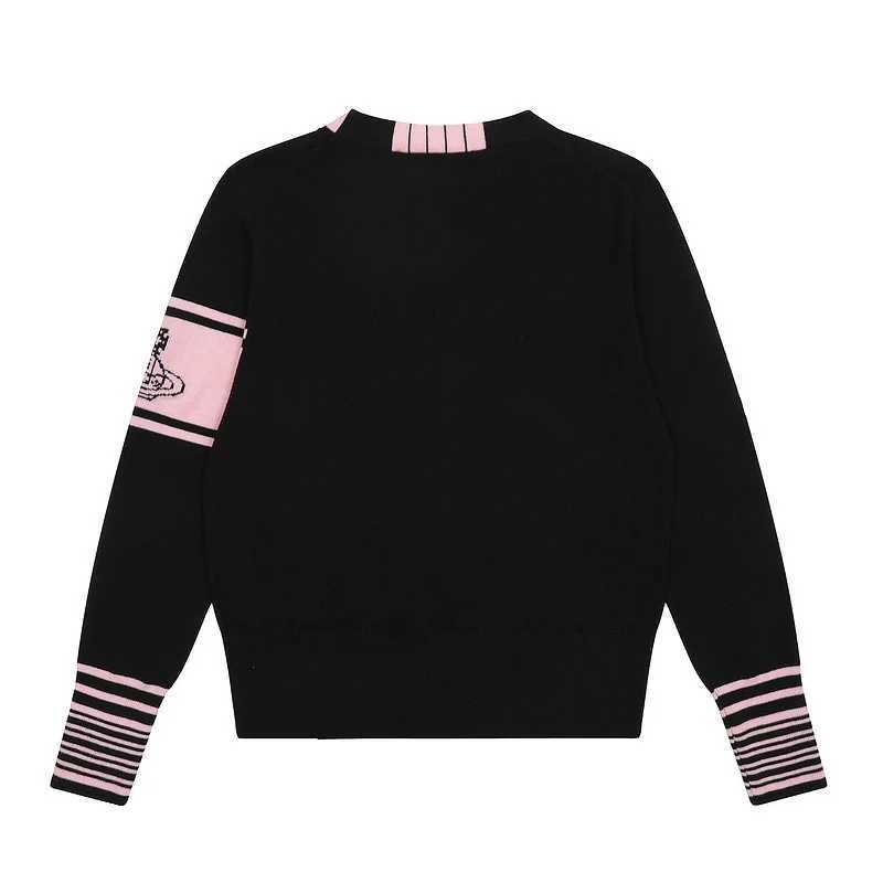 Jacquard striped contrasting Vneck knitted cardigan for men and women 2025autumnwinter new style outerwear sweater J251103