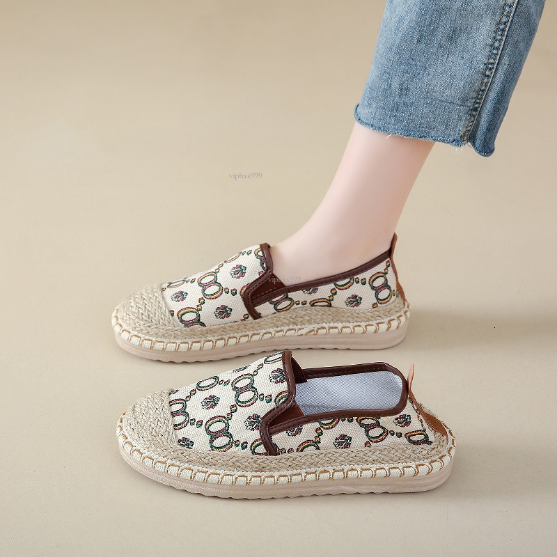 New Designer Sandals With Free Shipping Fisherman's Women's 2025 Summer New Linen Breathable Step On Small Fragrant Style With Skirt Lazy Mo