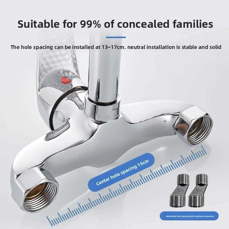 Wall-mounted kitchen faucet hot and cold sink laundry sink balcony washbasin all-copper mixed water valve faucet Y251104