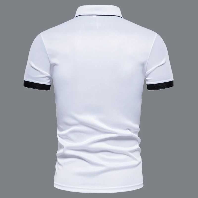 HDDHHH brand printed summer golf clothing mens short sleeved polo casual color blocking shirt W250403