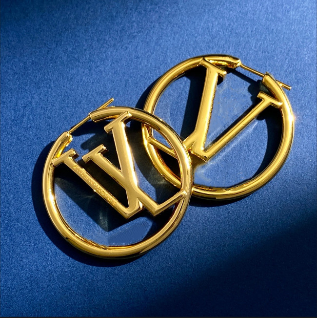 HOT Luxury Round hoop diamond pearl Earring for Charming lady Elegant Womens 18K Gold Large Hoop Earrings - Designer Studs Sophisticated Jewelry Style