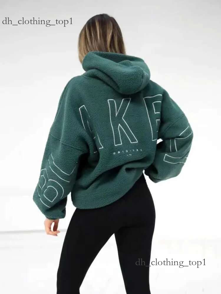 Women's Hoodie Sweatshirts 2025 Spring American Sherpa Style T-Shirt Womens Hooded Sweatshirt Winter Casual Solid Ins Fashion High Neck Loose Top Blake Hoody F86