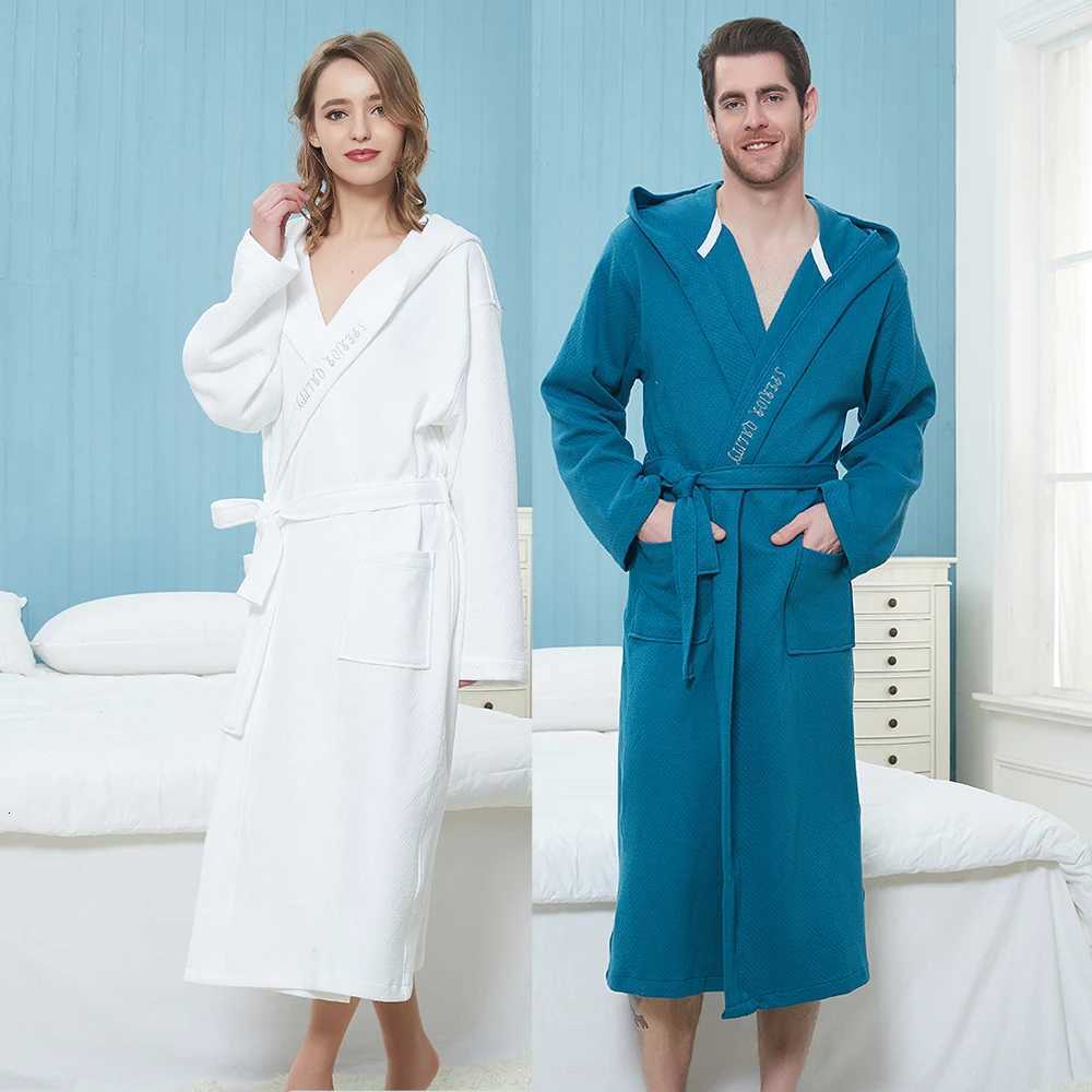 Winter Bathrobe Men Male Robe Kimono Towel Fleece Cotton Thick Long Robe Long Sleeve Soft Warm Mens Bathrobe Mens Robe Christmas C251104