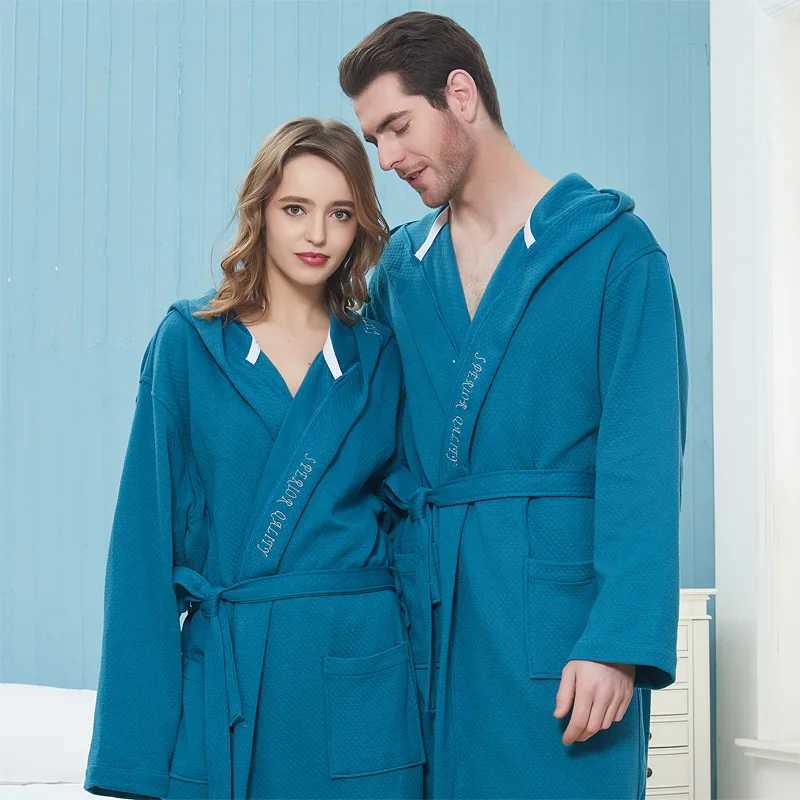Winter Bathrobe Men Male Robe Kimono Towel Fleece Cotton Thick Long Robe Long Sleeve Soft Warm Mens Bathrobe Mens Robe Christmas C251104