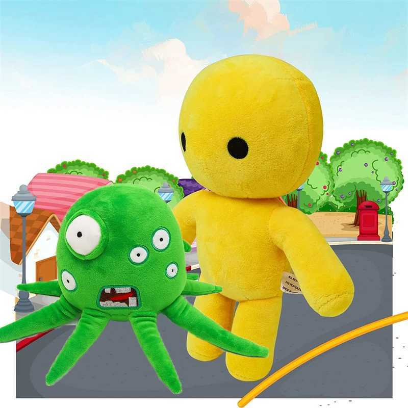 25/30cm Wobbly Life Plushie Game Stuffed Animal Octopus Monster Plush Toy Yellow Man Soft Doll Figure for Kid Fans Birthday GiftXJ251104