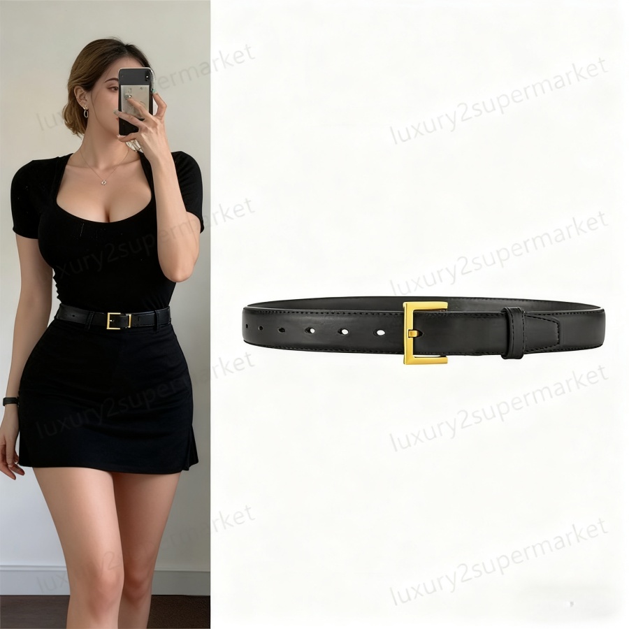 Luxury Designer Belt for Women Ceinture Luxe Cowhide Width 3cm Designers Belts Bronze Buckle Silver Womens Waistband Cintura